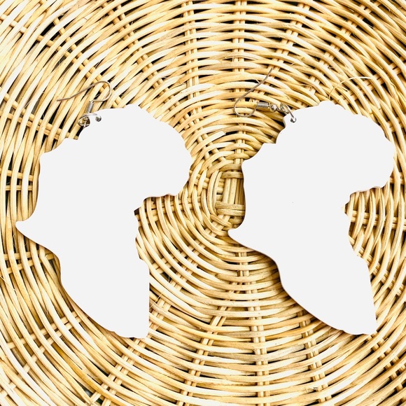 SEEING EYE Orange Hanging Drop Earrings - Picture 4 of 4